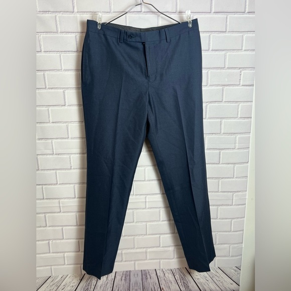 CALVIN KLEIN Blue Dress Pants with Tailored Slim Fit/size 32Wx30L - Picture 1 of 10